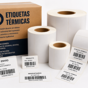 Etiquetas Térmicas Adhesivas en Rollo